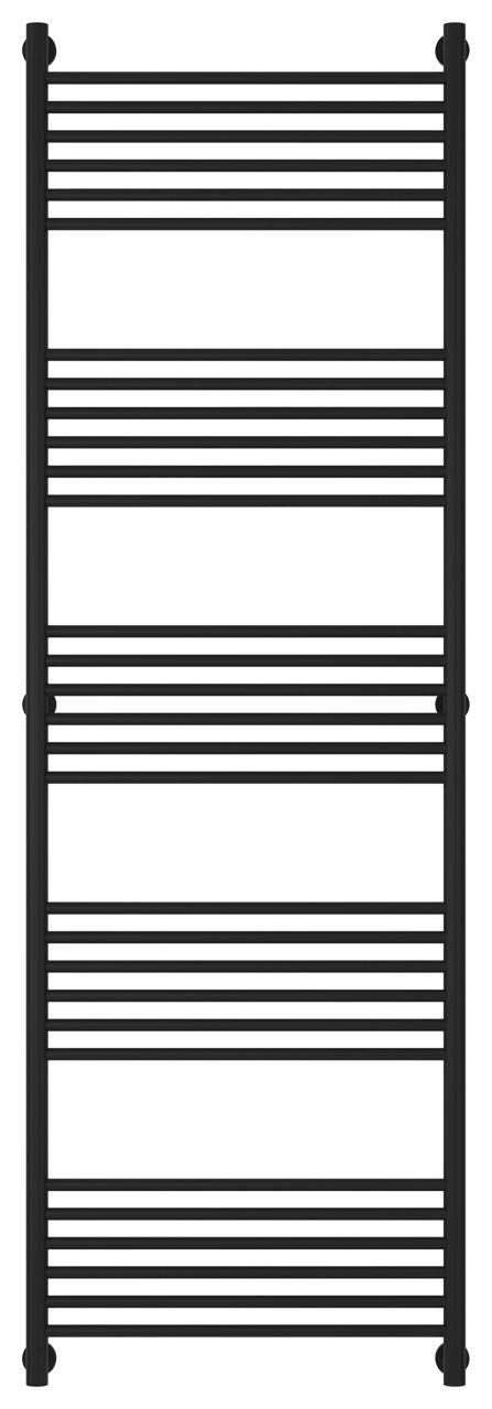 Полотенцесушитель водяной "Богема+" прямая 1900х600 (Матовый Чёрный)