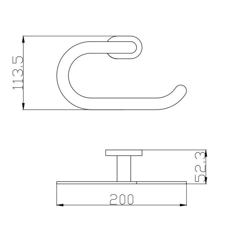 Держатель для туалетной бумаги Rav Slezak YUKON YUA0401, хром, артикул YUA0401