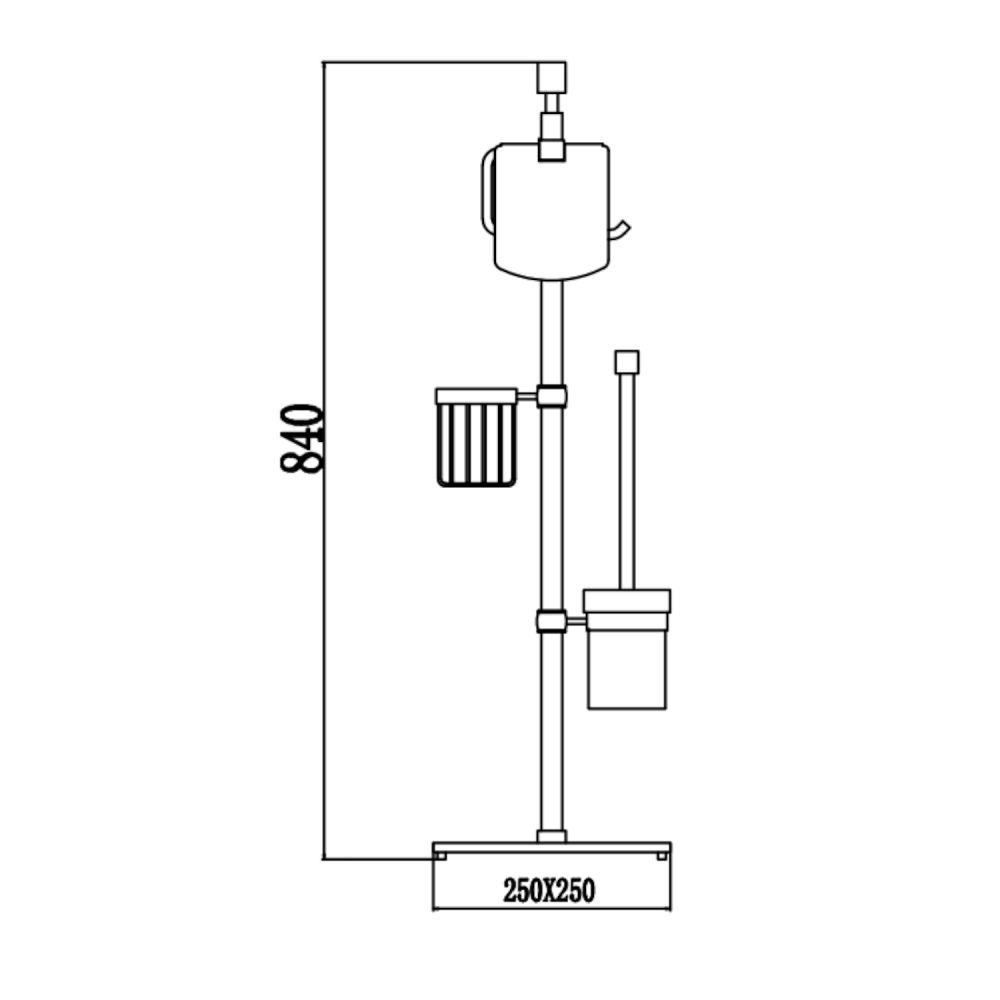 Напольная стойка Savol S-0Y650H, черный