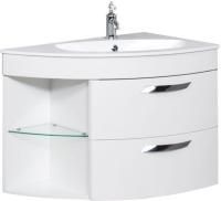 Тумба с раковиной De Aqua Трио Люкс 80 R белый Тумба с раковиной De Aqua Трио Люкс 80 R белый