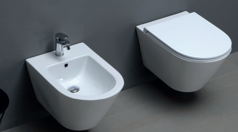 AZZURRA FORMA Биде подвесное 54х37х34см , с 1 отв под смеситель, цвет белый ЦЕНА со склада)