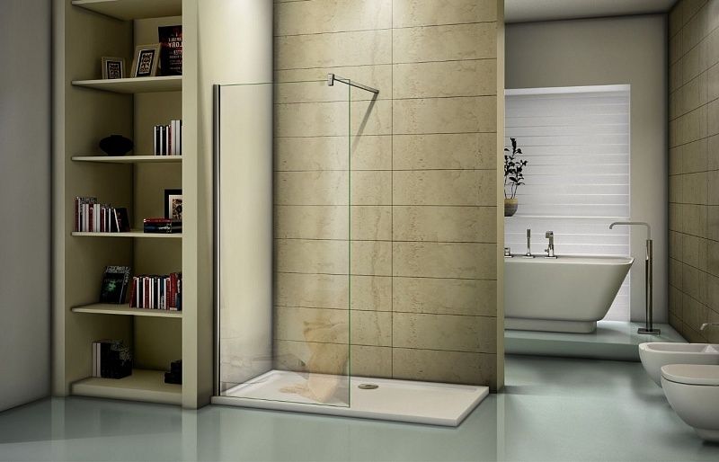 Душевая перегородка Good Door Walk In SP-120-C-CH 120 профиль Хром стекло прозрачное