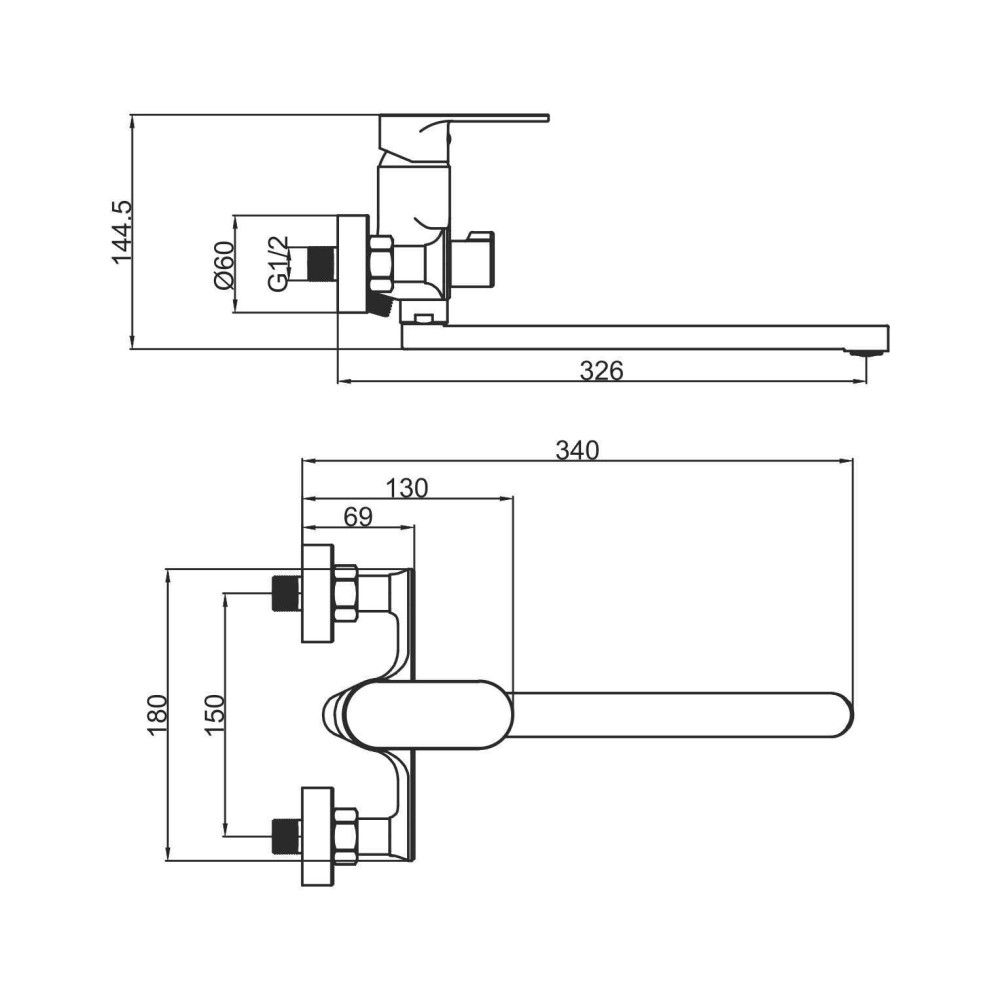 Смеситель для ванны FASHUN A2285-35, золото