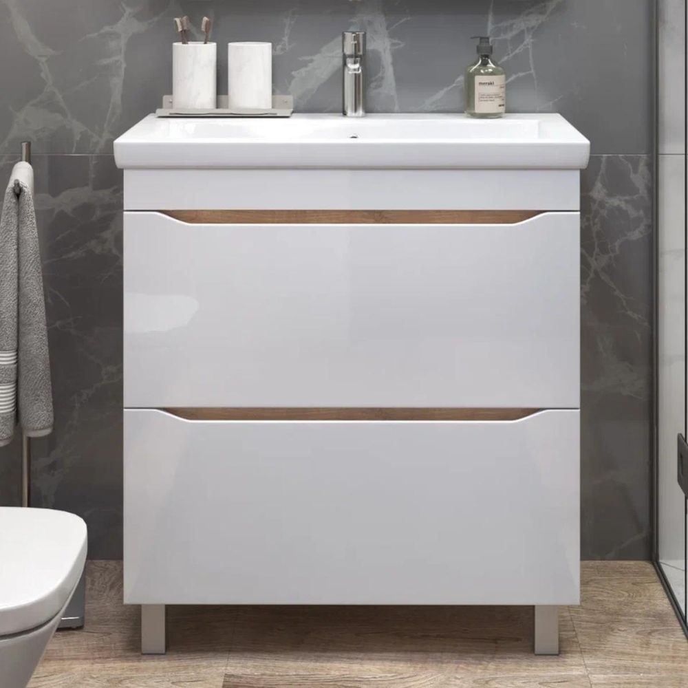 Тумба под раковину напольная VIGO Grani 203 дуб золотой, 80 см, артикул 203 дуб золотой