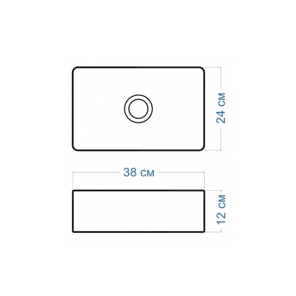 Раковина чаша Maretti UM13NS40-844, белая, артикул UM13NS40-844