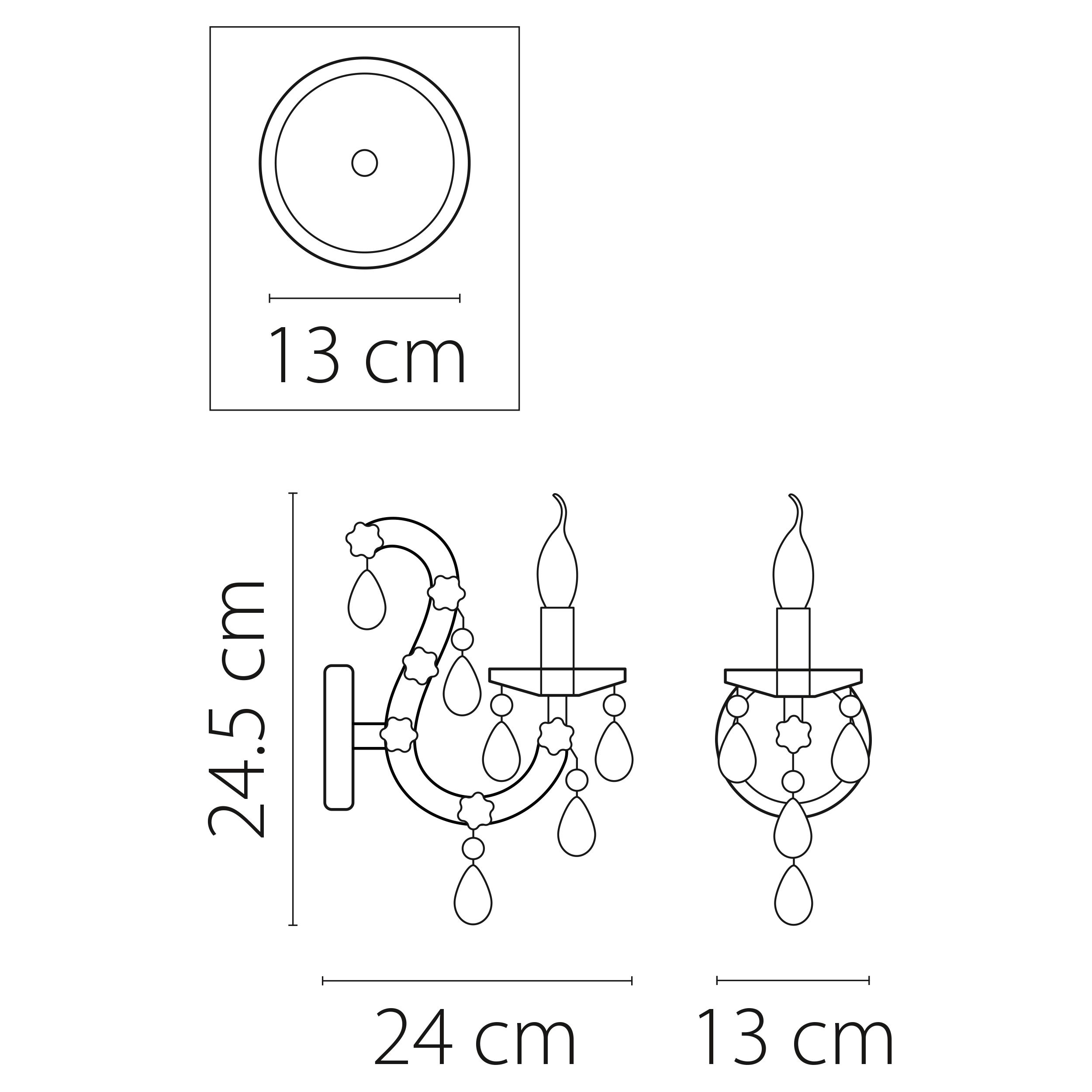 Бра Champa blu Lightstar Premium 698615