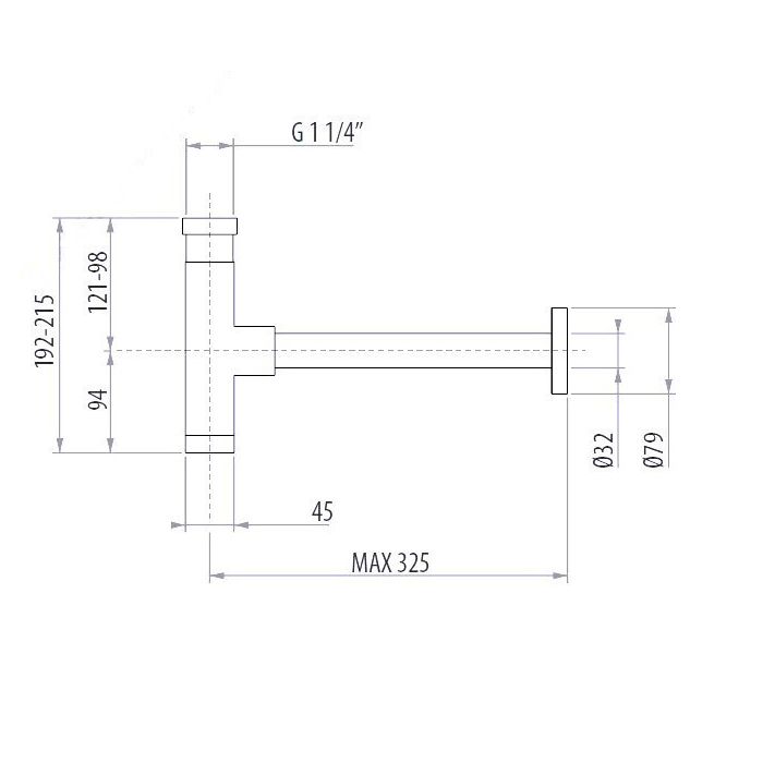 Gattoni Accessori Сифон квадратный под донный клапан 1/1,4" для раковины, цвет хром Gattoni Accessori Сифон квадратный под донный клапан 1/1,4" для раковины, цвет хром