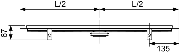 Лоток "plate", 900 мм, нерж. сталь. Лоток "plate", 900 мм, нерж. сталь.