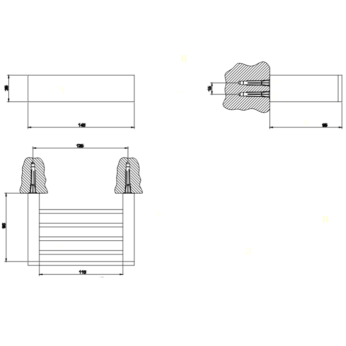 Gessi Rettangolo Полочка 14см, цвет: хром