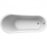 Акриловая ванна Radomir Кондор 162х69 1-01-2-0-1-142 Черно-серая с ножками хром