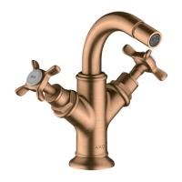 Axor Montreux Смеситель для биде (2 ручки) на 1 отверстие, с донным клапаном, цвет: шлифованная бронза Axor Montreux Смеситель для биде (2 ручки) на 1 отверстие, с донным клапаном, цвет: шлифованная бронза