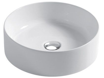 DС Slim, накладная круглая раковина 40хh12 см, цвет beaver (серый матовый)