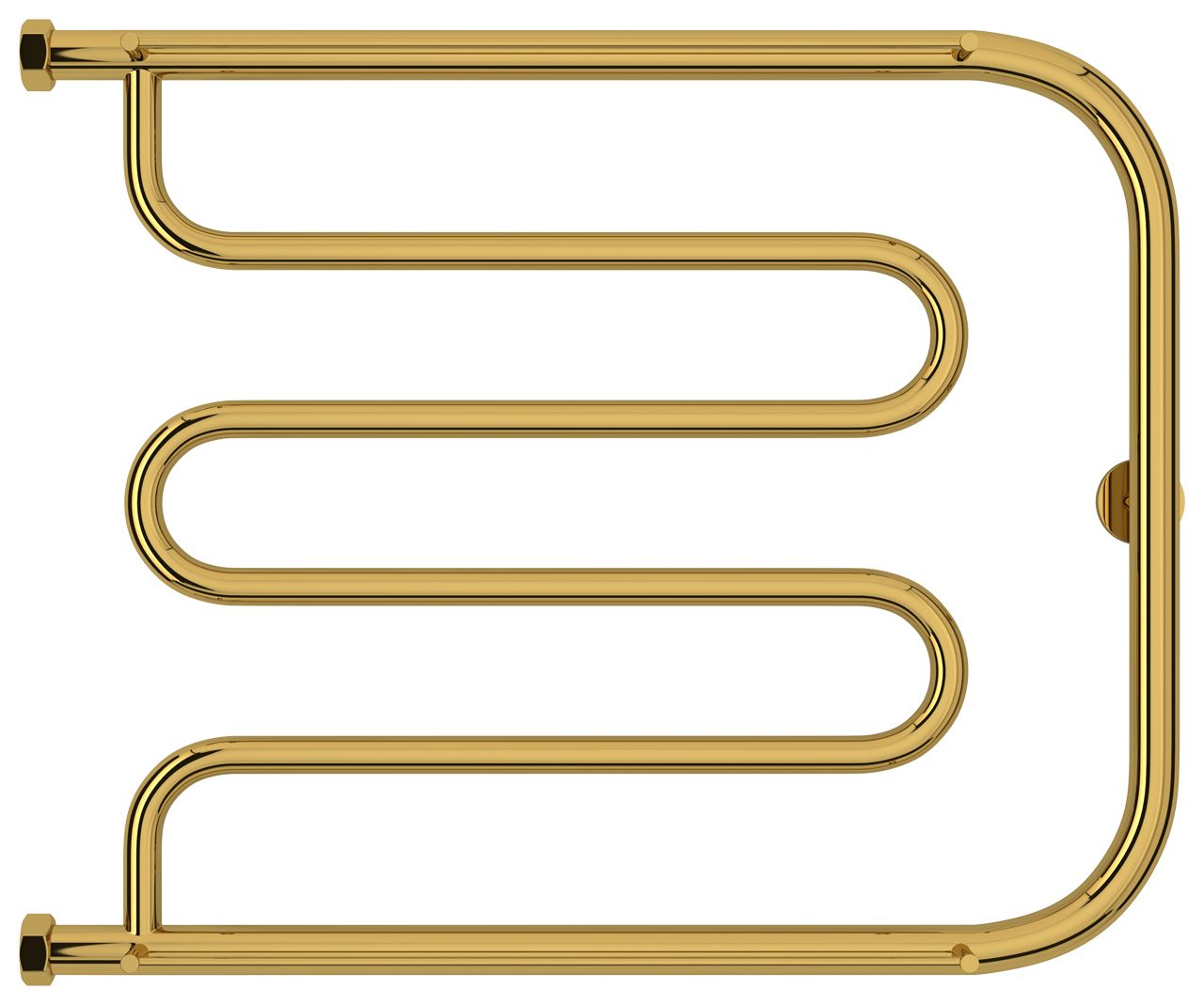 Полотенцесушитель водяной "Лира+" 2П 500х650 Н. Г. 1" (Золото)