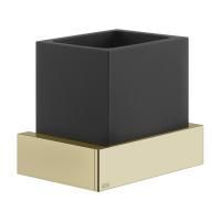 GESSI  INVERSO ACCESSORIES Стакан настенный черный, цвет: Brass Brushed PVD