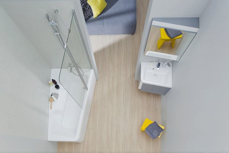 Зеркало Ravak 10° 55 угловое Белый глянец L