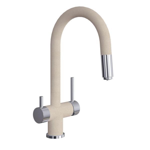 Смеситель для кухни с подключением фильтра Florentina МАЭСТРО 337.03Н.2123.107, песочный