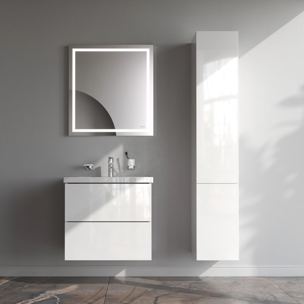 M90FHX06022WG GEM, База под раковину, подвесная, 60 см, 2 ящика push-to-open, цвет: белый, глянец M90FHX06022WG GEM, База под раковину, подвесная, 60 см, 2 ящика push-to-open, цвет: белый, глянец