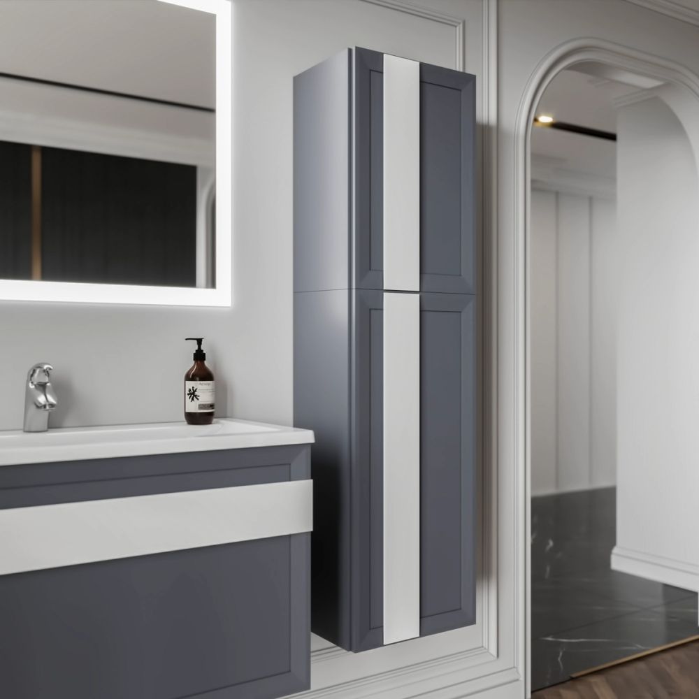 Шкаф навесной Бриклаер БЕРЛИН 60 см, оникс серый