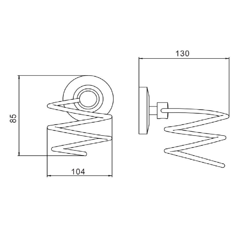 Держатель для фена Savol S-007156, хром, артикул S-007156