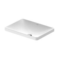 Раковина, Duravit, D-Neo, ширина, мм-600, глубина, мм-435, тип установки-встраиваемый, отверстия для смесителя-отсутствует, перелив-нет, цвет-белый, вид грязеотталкивающего покрытия-WonderGliss