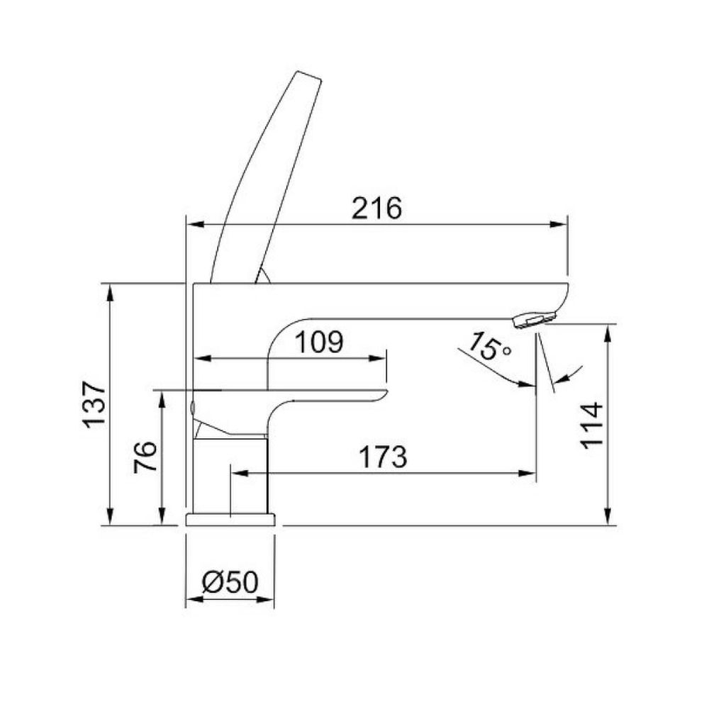 Смеситель на борт ванны Raglo R03.31, хром