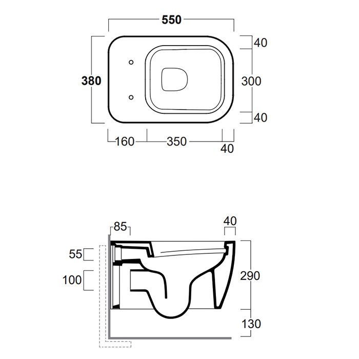 SIMAS Комплект крепежей для подвесного унитаза/биде, артикул F85