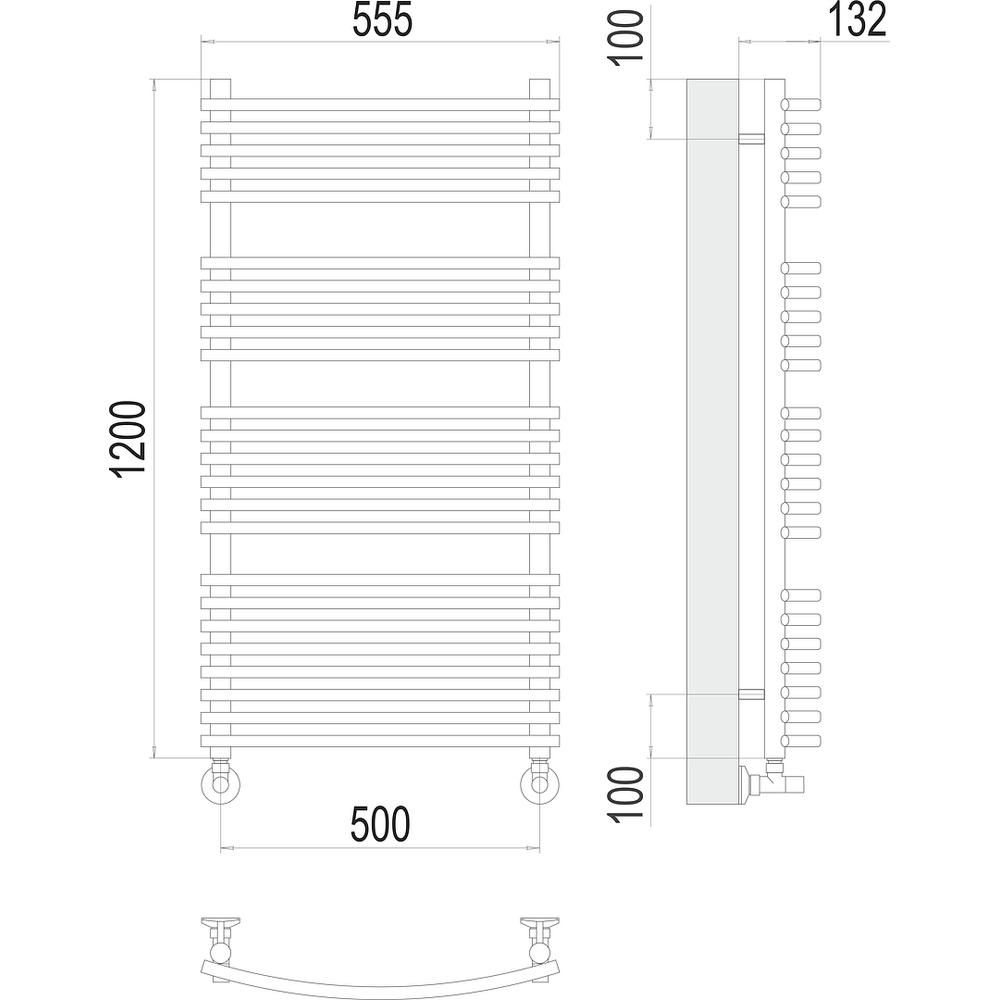 Полотенцесушитель водяной Terminus Марио П24 50х120