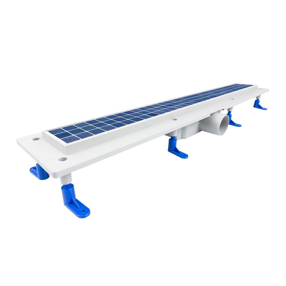 Душевой уголок Ambassador Nord 13011106-ST12, квадратный, линейный трап, 100х100