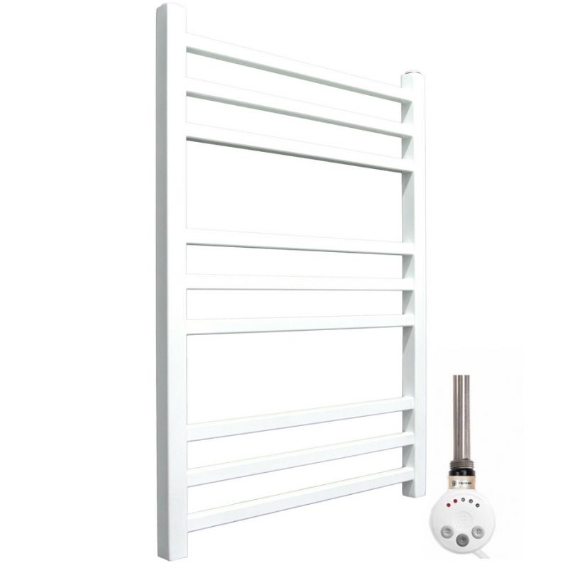 Электрический полотенцесушитель Ника Modern ЛМ 5 80x50 масляный Белый 9 перекладин