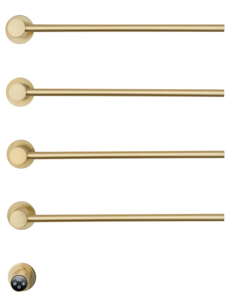 Полотенцесушитель электрический встраиваемый WONZON & WOGHAND MÜNCHEN, Брашированное золото (WW-A354-BG)