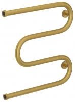 Полотенцесушитель водяной "М-обр.+" 500х500 Н. Г. 1" (Матовое ЗОЛОТО)