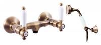 Смеситель для душа Rav Slezak Morava retro MK580.5/2SM бронзовый, с ручками МК5