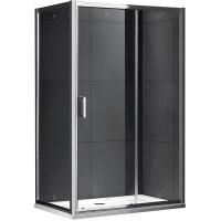 Душевой уголок Gemy S30191D-A90 110х90 профиль Хром стекло прозрачное Душевой уголок Gemy S30191D-A90 110х90 профиль Хром стекло прозрачное
