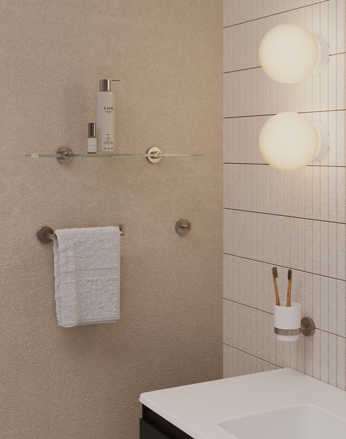 Держатель для полотенец Allen Brau Priority 6.31010-BN никель браш, артикул 6.31010-BN