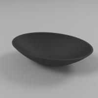 Умывальник WHITECROSS Aquamarine 56x35 (черный мат) иск. камень