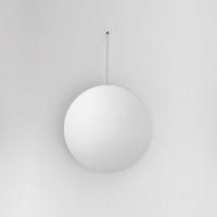 Agape Bucatini Круглое зеркало d50x75 см, на прозрачном держателе, цвет: матовый белый Agape Bucatini Круглое зеркало d50x75 см, на прозрачном держателе, цвет: матовый белый