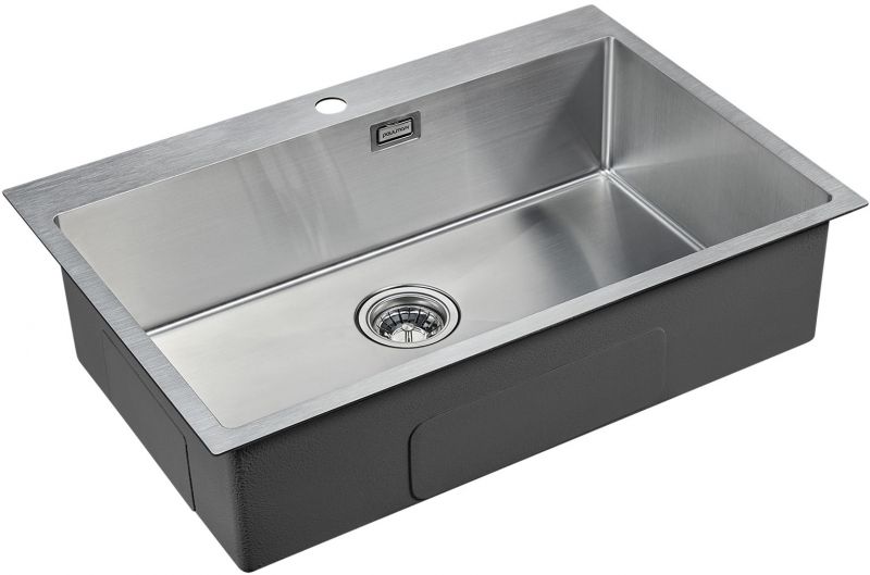 Кухонная мойка Paulmark Saar 75 PM807551-BS Брашированная сталь Кухонная мойка Paulmark Saar 75 PM807551-BS Брашированная сталь
