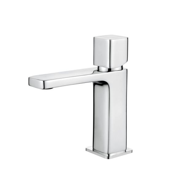 AQG QB, однорычажный смеситель для раковины(массивный корпус) без донного клапана, цвет хром