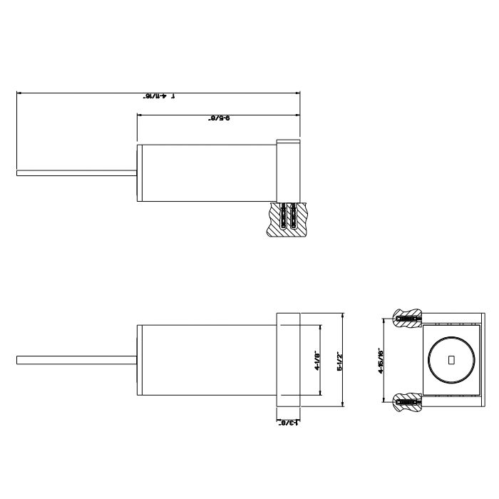 Gessi Rettangolo Ершик для унитаза подвесной, цвет: хром/черный