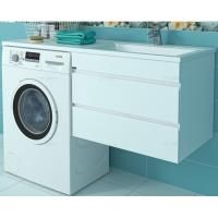 Тумба с раковиной СанТа Марс 130 R 700263+900115 подвесная Белая Тумба с раковиной СанТа Марс 130 R 700263+900115 подвесная Белая