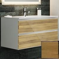 Тумба с раковиной SanVit Авеню-2 90 kavenu290 с фактурой под дерево подвесная Акация светлая