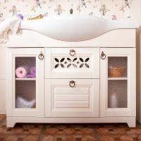 Тумба под раковину Бриклаер Кантри 120 Бежевый дуб прованс