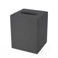 3SC Mood Black Контейнер для бумажных салфеток, 12х12х14 см, квадратный, настольный, цвет: чёрный матовый 3SC Mood Black Контейнер для бумажных салфеток, 12х12х14 см, квадратный, настольный, цвет: чёрный матовый