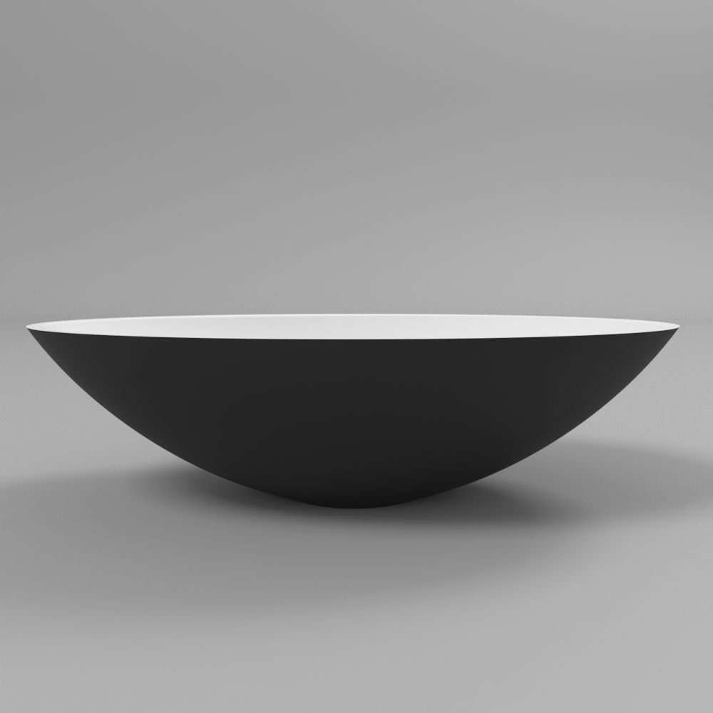 Умывальник WHITECROSS Aquamarine 56x35 (черный/белый мат) иск. камень Умывальник WHITECROSS Aquamarine 56x35 (черный/белый мат) иск. камень