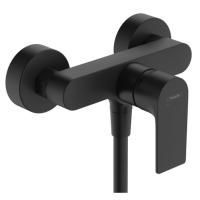 Смеситель для душа, Hansgrohe, Rebris E, тип открывания воды-однорычажный, тип регулирования воды-керамический картридж, монтаж-настенный, отверстия для монтажа-2, цвет-черный матовый Смеситель для душа, Hansgrohe, Rebris E, тип открывания воды-однорычажный, тип регулирования воды-керамический картридж, монтаж-настенный, отверстия для монтажа-2, цвет-черный матовый