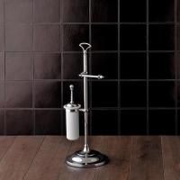 Devon SINGLE Стойка напольная с бумагодержателем и ершиком, цвет хром