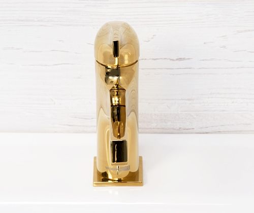 Смеситель для раковины WasserKRAFT Sauer 7103 Золото глянцевое