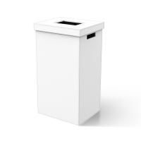 Корзина для полотенец, Decor Walther, Brownie, AWB, с крышкой, ширина, мм-380, глубина, мм-320, высота, мм-670, тип установки-напольный, материал-искусственная кожа имитация, цвет-белый