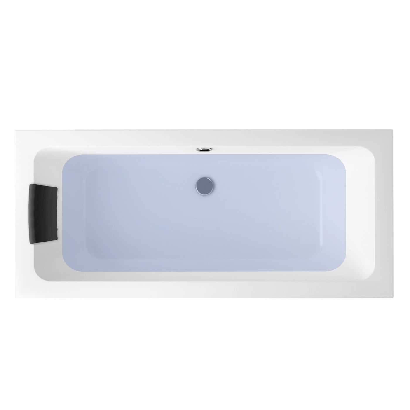 Комплект 4 в 1 Lavinia Boho Pure S2-3710075P, акриловая ванна 170x75 см, усиленный металлический каркас с монтажным набором, мягкий силиконовый подголовник, лицевой экран