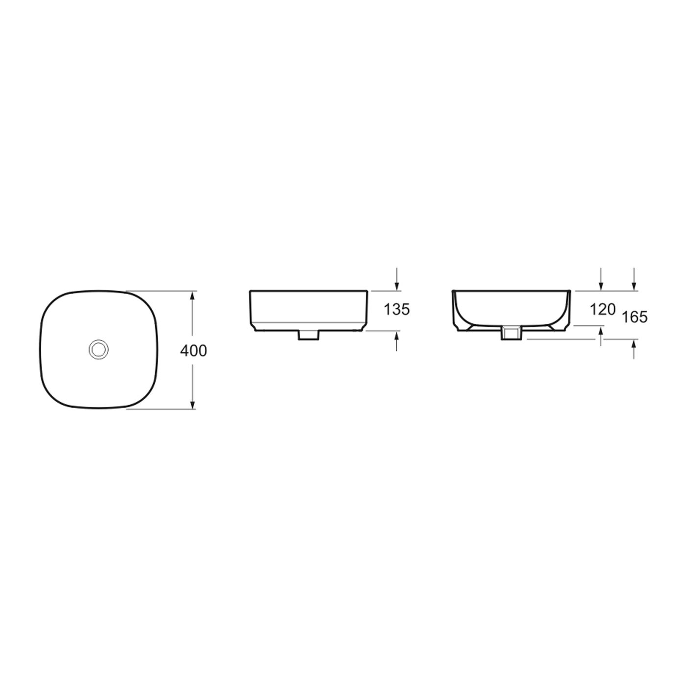 Раковина накладная для ванной комнаты Lavinia Boho Bathroom Sink Slim 33311006, умывальник из фарфора, ширина 40 см Раковина накладная для ванной комнаты Lavinia Boho Bathroom Sink Slim 33311006, умывальник из фарфора, ширина 40 см